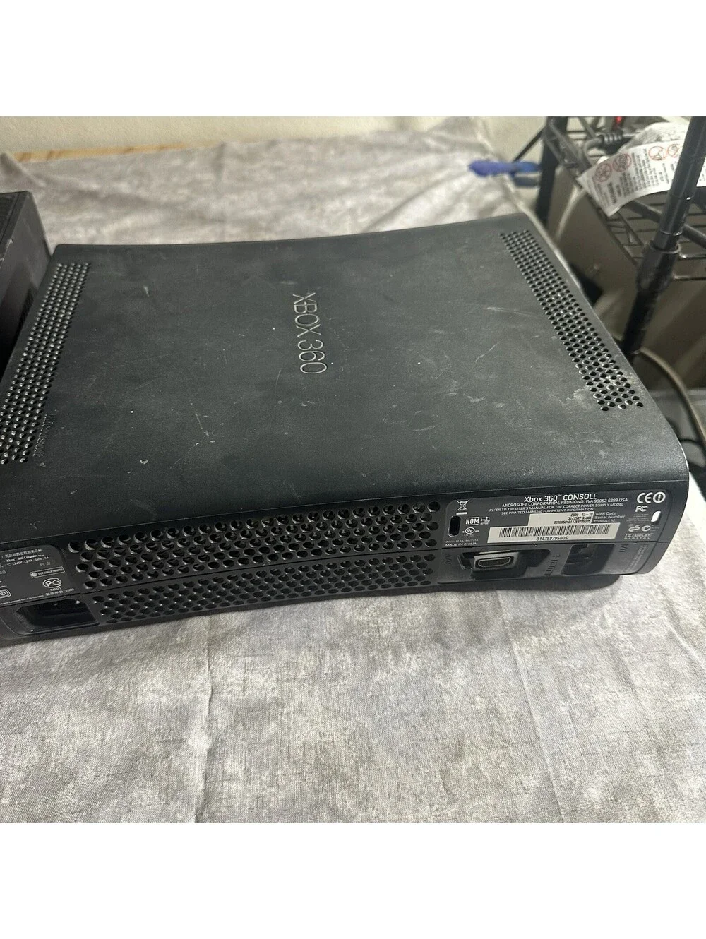 Microsoft Xbox 360 Console Black HDMI 1080p No Chords NTSC-U/C 2009